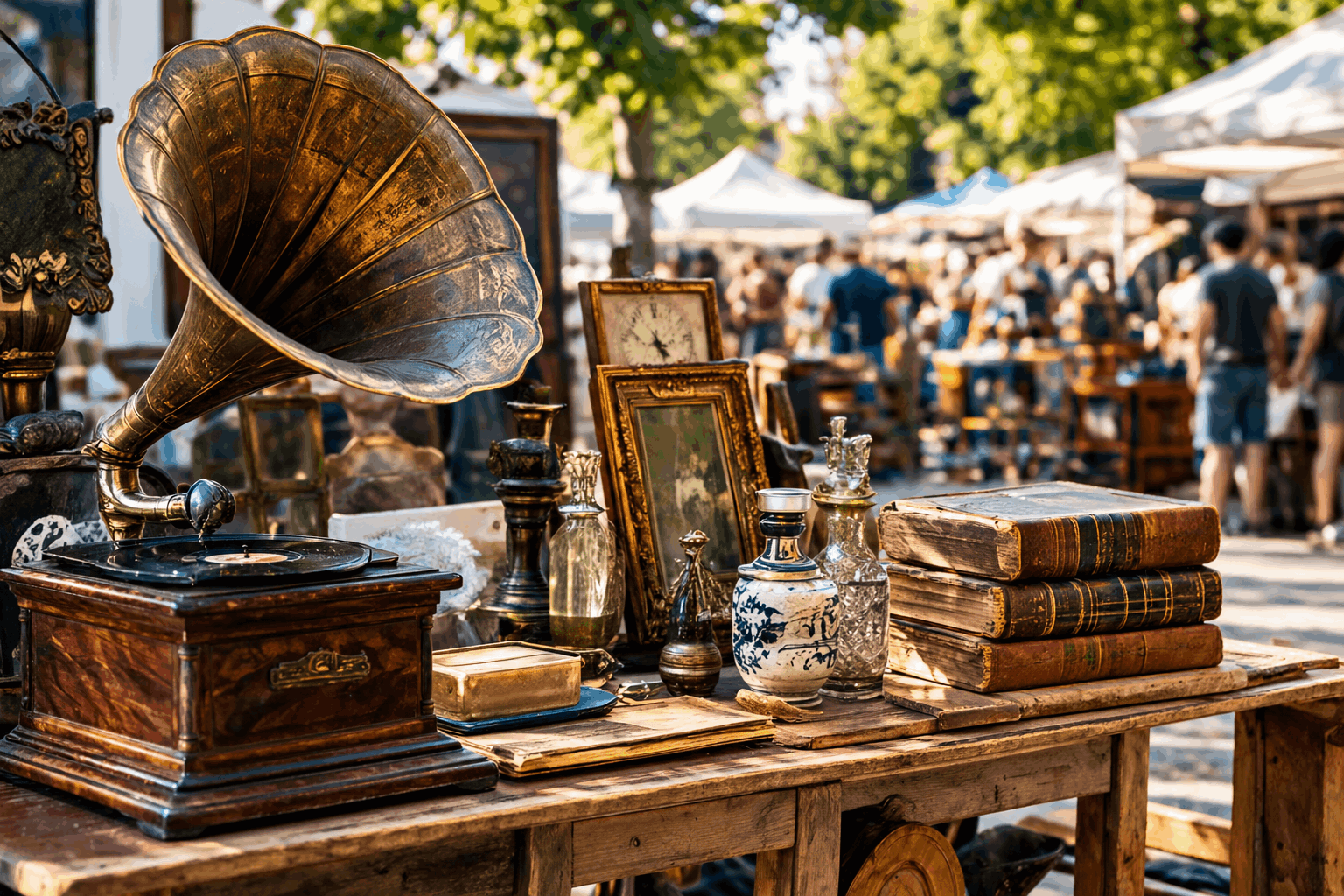 Un beau stand de brocanteur